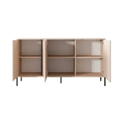 Garnero Arredamenti Madie Moderne|Madie Moderne-Madia 153x82h cm 3 ante moderna beige Melly