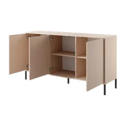 Garnero Arredamenti Madie Moderne|Madie Moderne-Madia 153x82h cm 3 ante moderna beige Melly