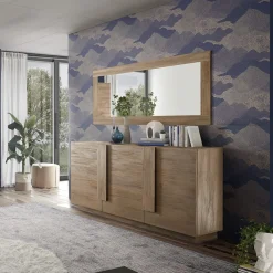 Garnero Arredamenti Credenze Moderne|Madie Moderne-Madia 182x90h cm 3 ante moderna Alvarez Rovere