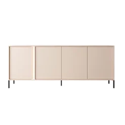 Garnero Arredamenti Credenze Moderne-Madia 203x82h cm 4 ante moderna beige Melly