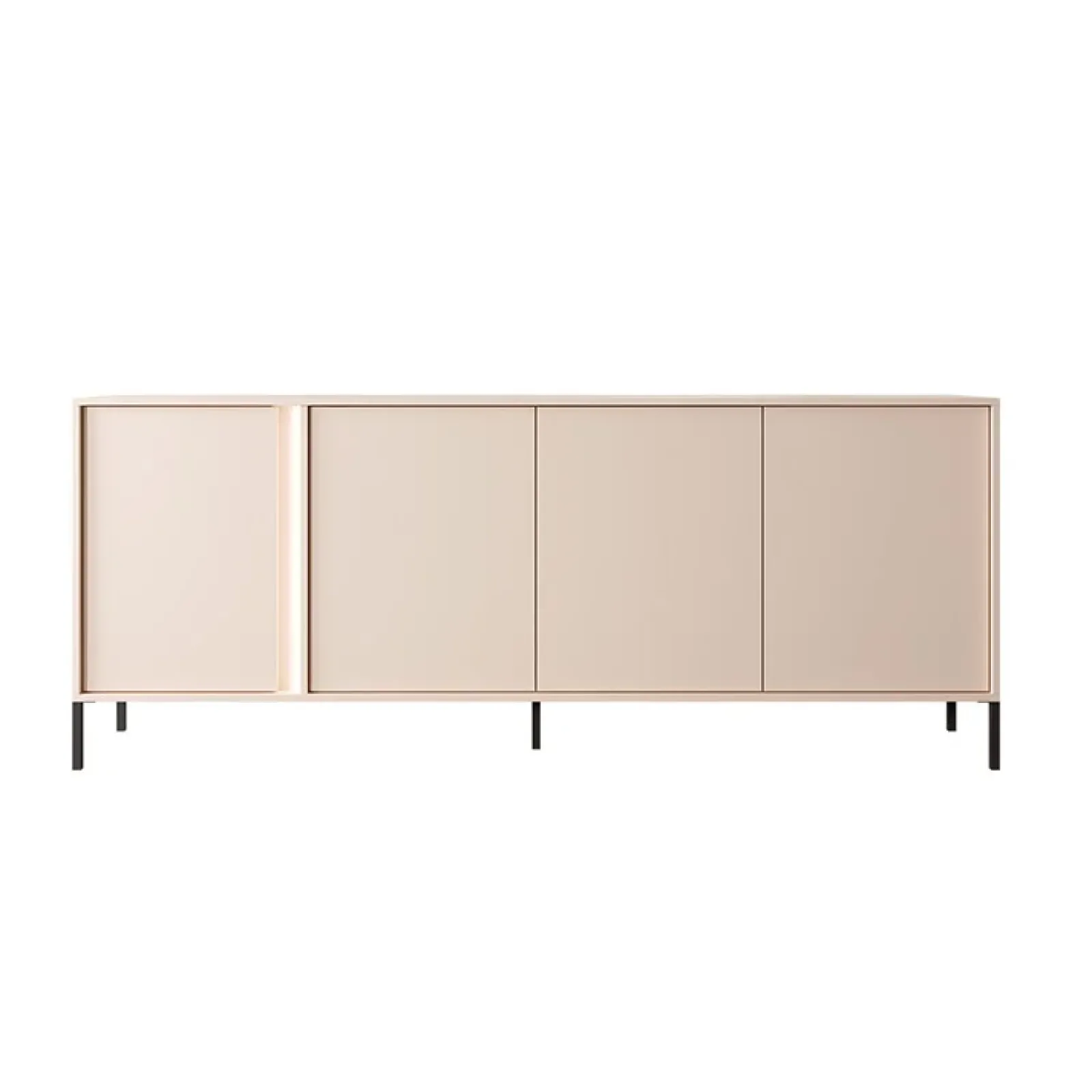 Garnero Arredamenti Credenze Moderne-Madia 203x82h cm 4 ante moderna beige Melly