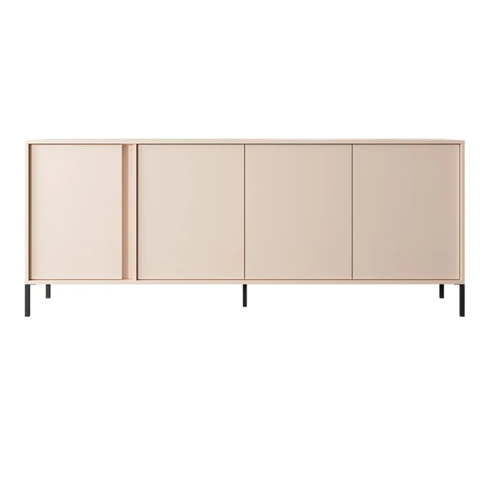 Garnero Arredamenti Credenze Moderne-Madia 203x82h cm 4 ante moderna beige Melly
