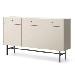 Garnero Arredamenti Credenze Moderne|Madie Moderne-Madia 155x90h cm 3 ante moderna Eterna Beige