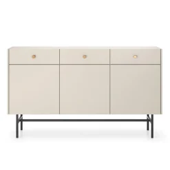 Garnero Arredamenti Credenze Moderne|Madie Moderne-Madia 155x90h cm 3 ante moderna Eterna Beige