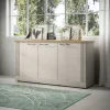 Garnero Arredamenti Madie Moderne|Madie Moderne-Madia 164x88h cm 3 ante rovere bianco frassinato Armonia