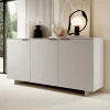 Garnero Arredamenti Credenze Moderne|Madie Moderne-Madia 180x90h cm 3 ante soggiorno grigio Stone
