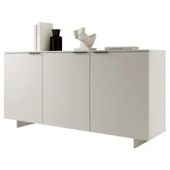 Garnero Arredamenti Credenze Moderne|Madie Moderne-Madia 180x90h cm 3 ante soggiorno grigio Stone