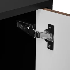 Garnero Arredamenti Credenze Moderne|Madie Moderne-Madia 120x81h cm 3 cassetti moderna noce nero Wild Noce - Nero opaco