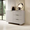 Garnero Arredamenti Credenze Moderne|Madie Moderne-Madia 120x90h cm 3 cassetti soggiorno grigio Stone