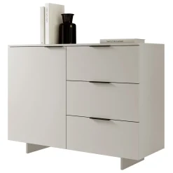 Garnero Arredamenti Credenze Moderne|Madie Moderne-Madia 120x90h cm 3 cassetti soggiorno grigio Stone