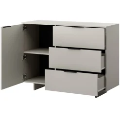 Garnero Arredamenti Credenze Moderne|Madie Moderne-Madia 120x90h cm 3 cassetti soggiorno grigio Stone