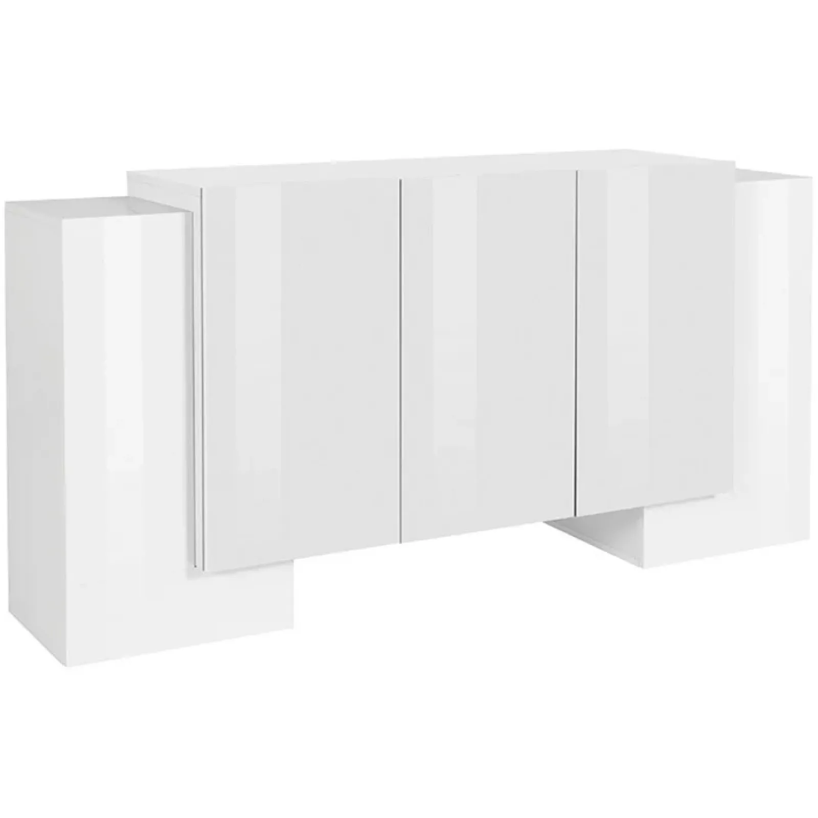 Garnero Arredamenti Madie Moderne|Madie Moderne-Madia 170x85h cm moderna Akoya Bianco Lucido