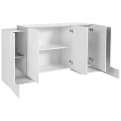 Garnero Arredamenti Madie Moderne|Madie Moderne-Madia 170x85h cm moderna Akoya Bianco Lucido