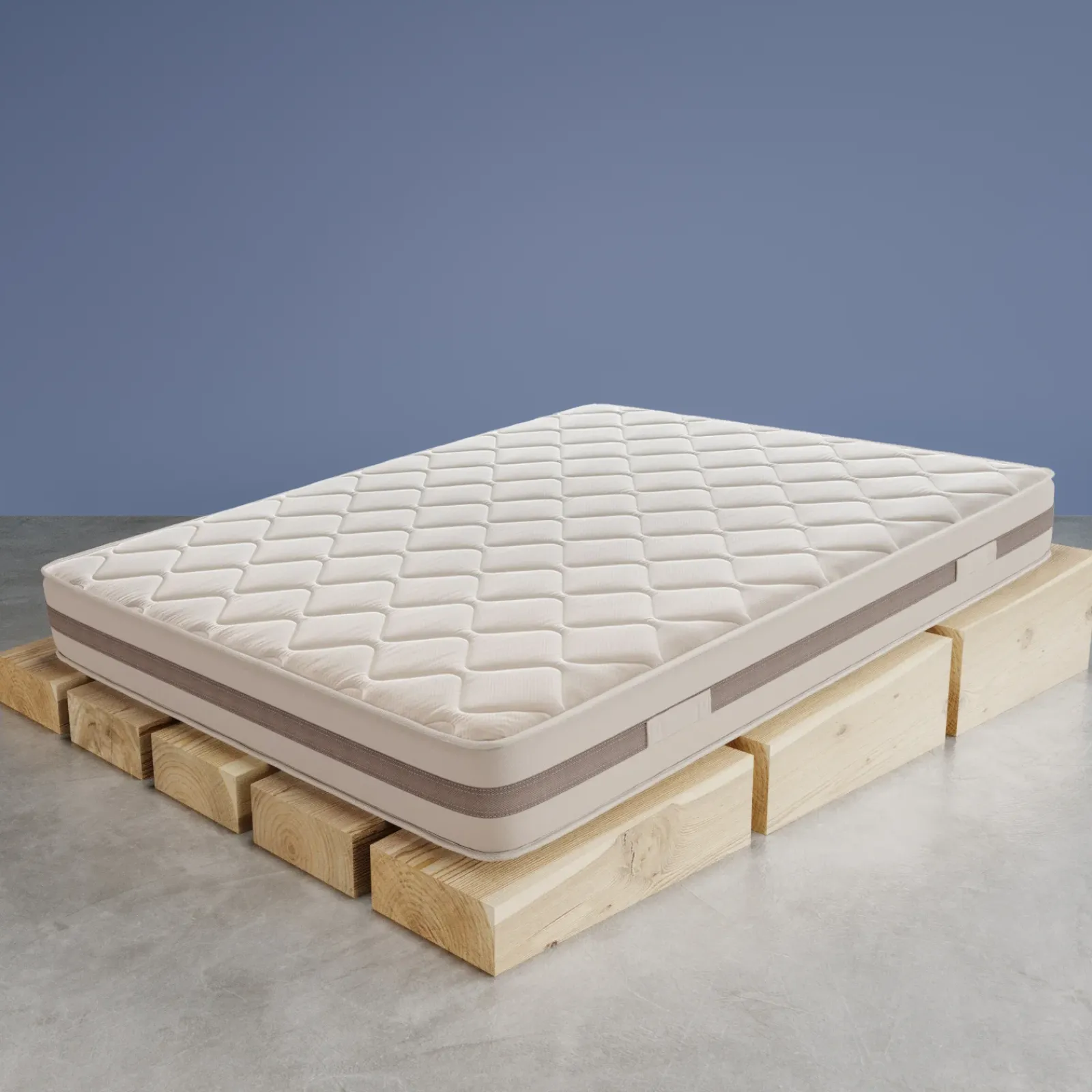 Garnero Arredamenti Materassi In Schiuma|Materassi In Schiuma-Materasso alla francese anallergico 140x200cm schiumato ad acqua Ambra