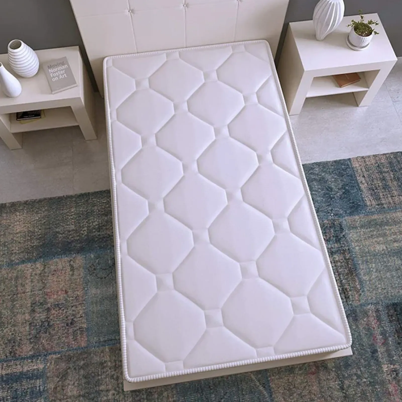 Garnero Arredamenti Materassi In Schiuma|Materassi In Schiuma-Materasso una piazza e mezza 120x190cm schiumato antiacaro H. 10cm Top Dream