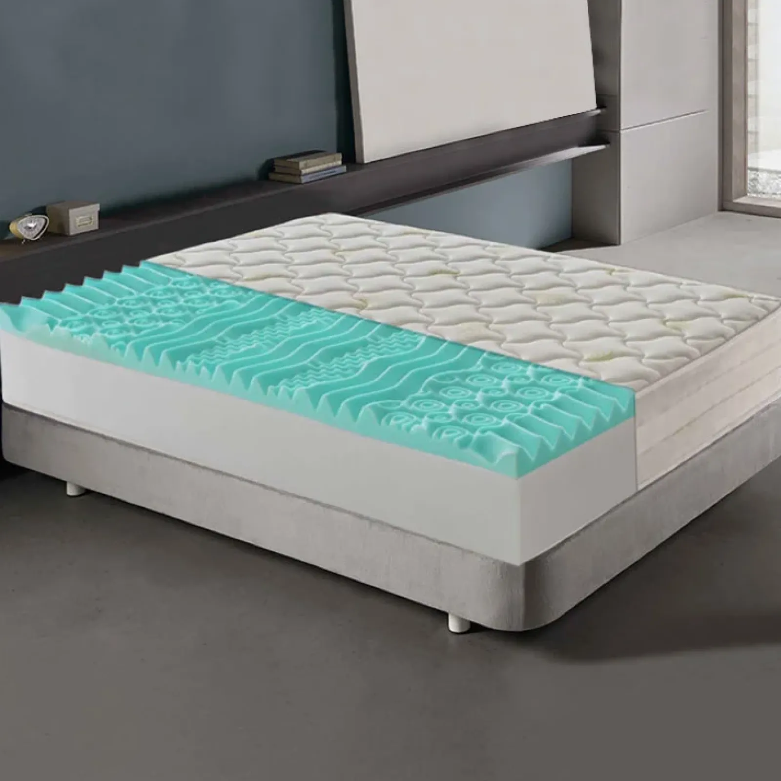 Garnero Arredamenti Materassi In Memory|Materassi In Memory-Materasso 160x200cm matrimoniale memory sfoderabile Imperial