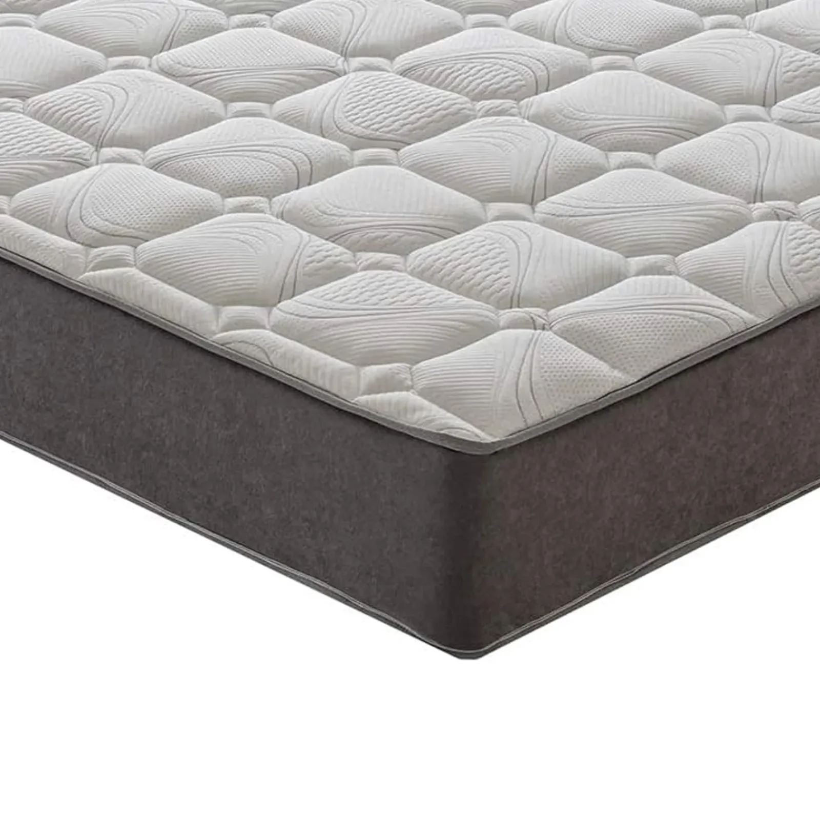 Garnero Arredamenti Materassi A Molle|Materassi A Molle-Materasso 120x195cm una piazza e mezzo memory traspirabile imbottito Perla