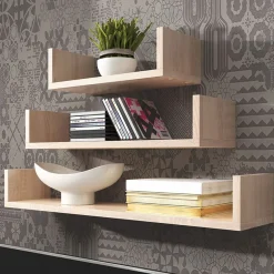 Garnero Arredamenti Mensole E Pensili-Mensola 80x48h cm 3 ripiani pensile da parete Cristina Rovere