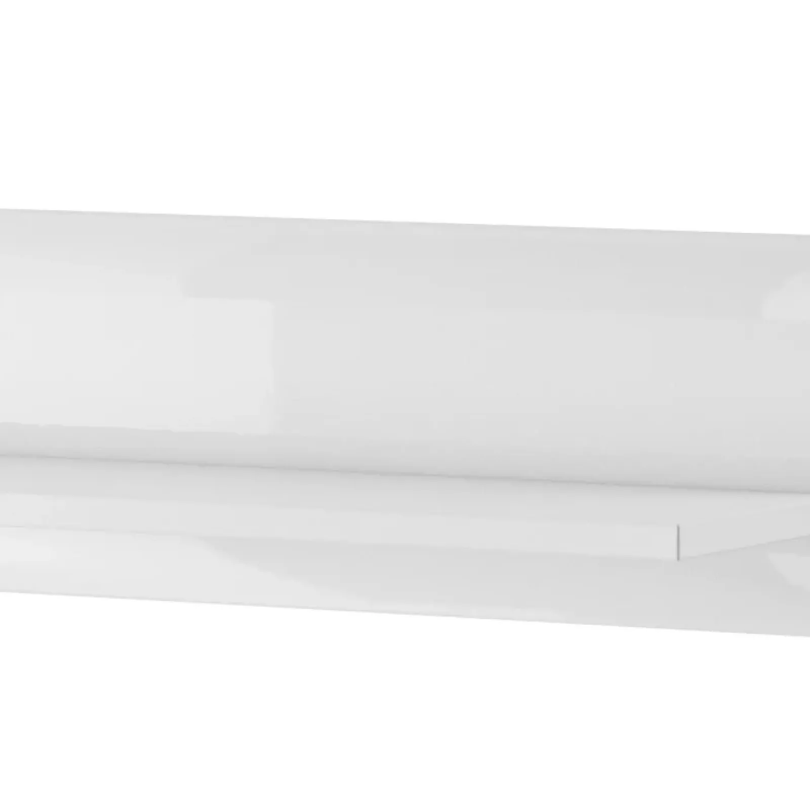 Garnero Arredamenti Mensole E Pensili-Mensola 180x22h cm da parete bianco opaco e lucido Maiorca Bianco Lucido