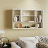 Garnero Arredamenti Mensole E Pensili|Librerie-Mensola 100x60h cm pensile a muro design moderno bianco Leira