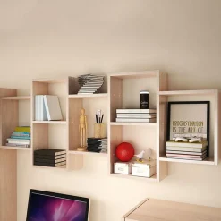 Garnero Arredamenti Mensole E Pensili|Librerie-Mensola 161x65h cm pensile da parete design moderno chiaro Emanuela Rovere