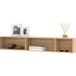 Garnero Arredamenti Mensole E Pensili-Mensola 145x24h cm rovere nero Alabaster