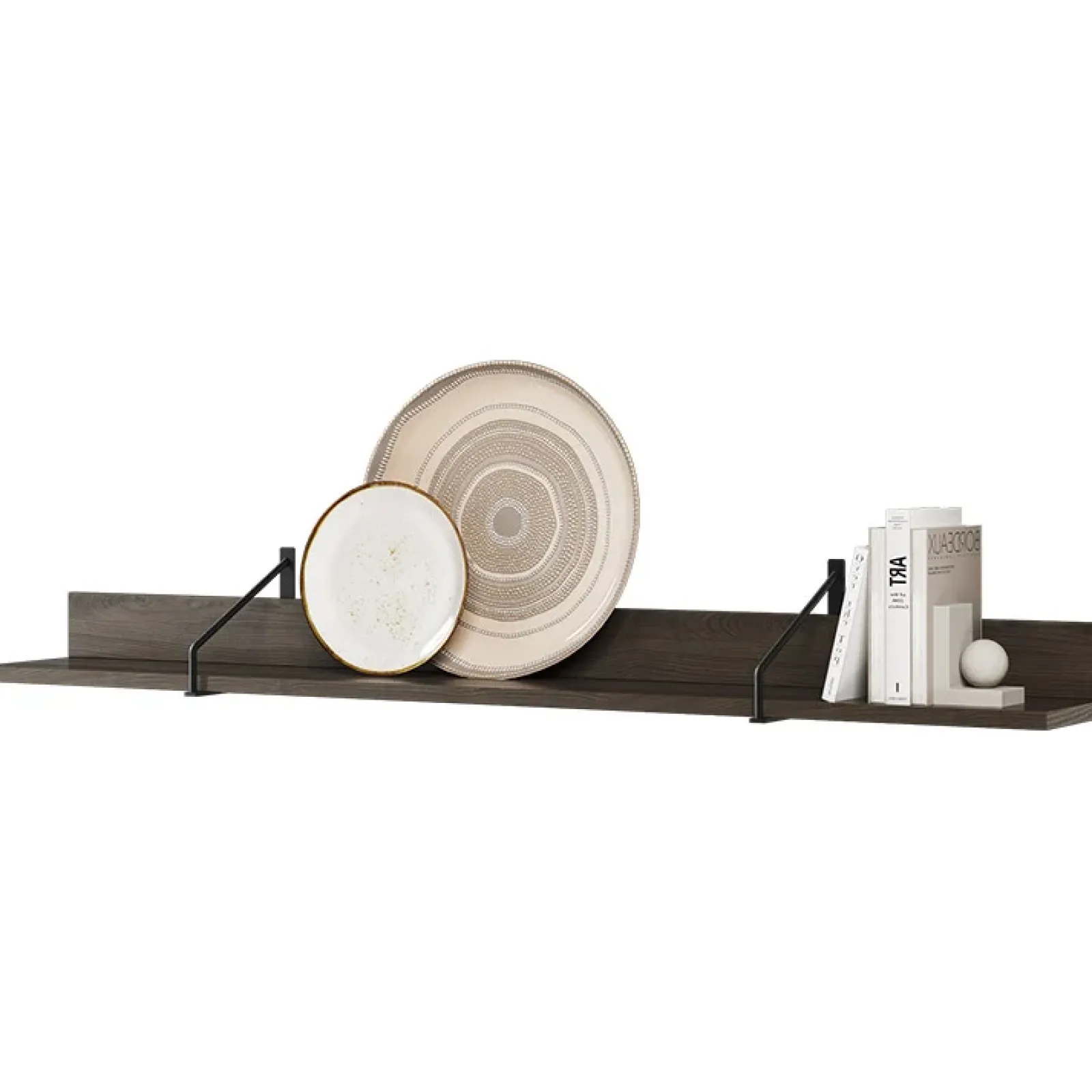 Garnero Arredamenti Mensole E Pensili-Mensola 155x19h cm wengè Blackwood