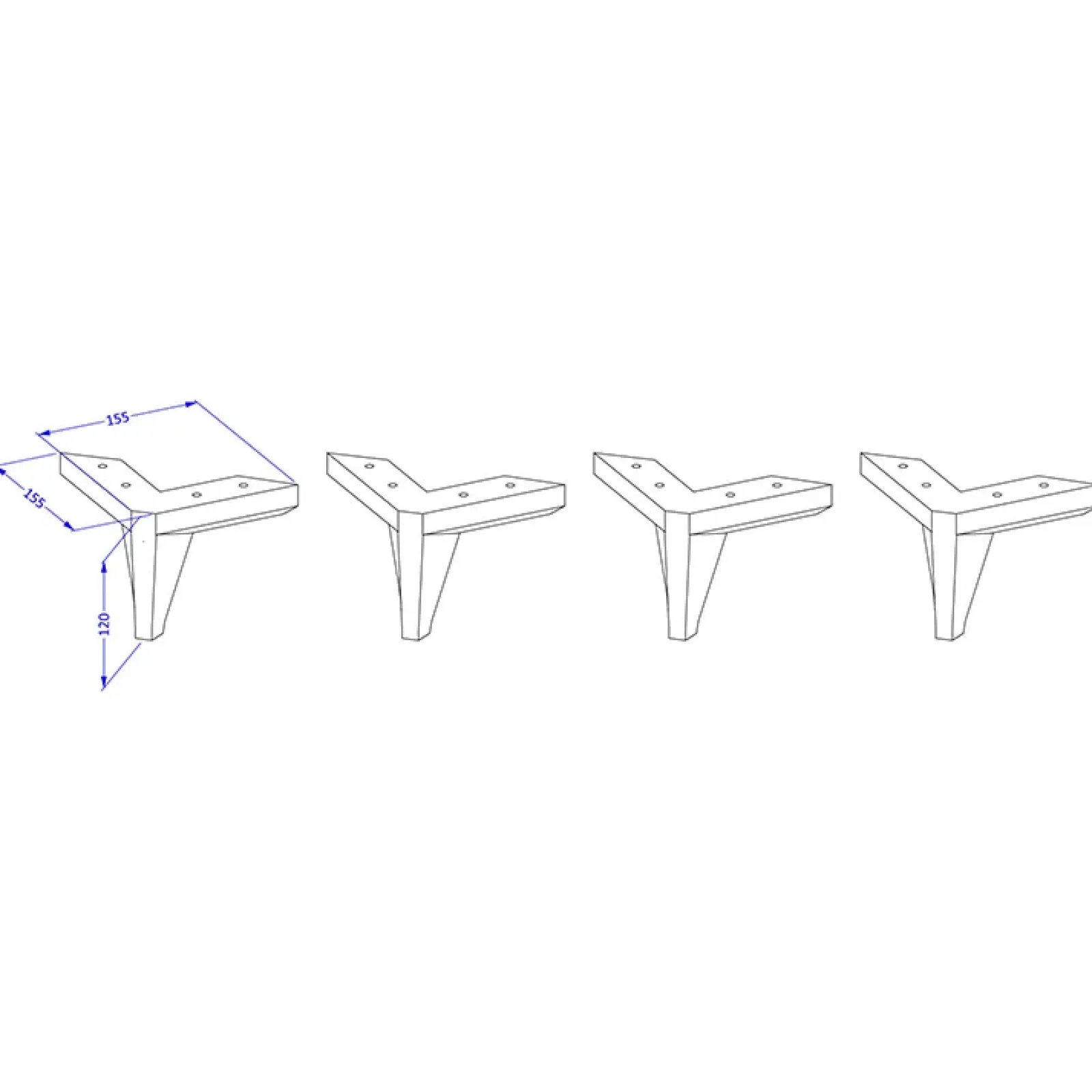 Garnero Arredamenti Mobili Bagno A Terra-Mobile bagno a terra 61cm 2 cassetti nero frontali decorati Konny Nero Lucido - Nero opaco