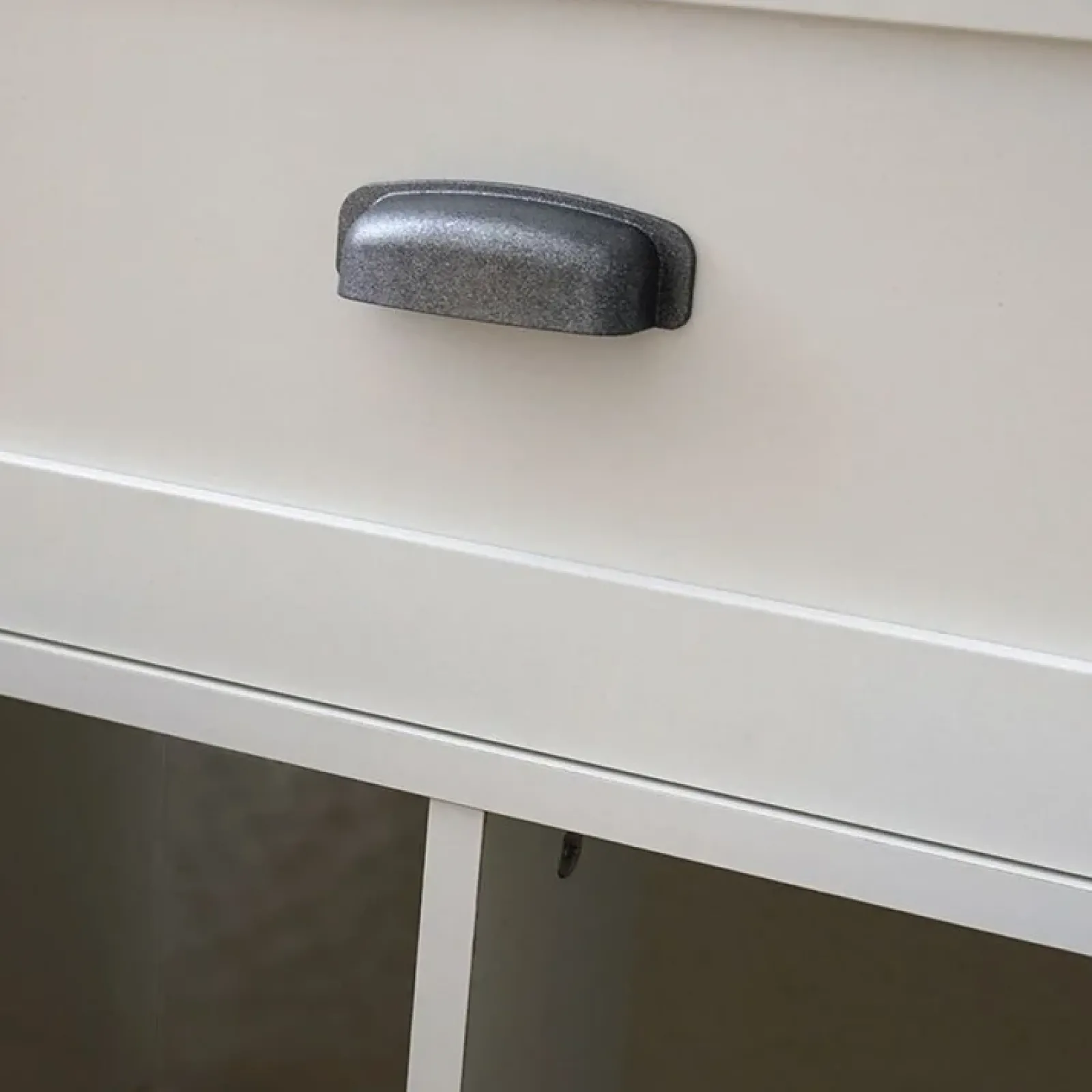 Garnero Arredamenti Mobili Bagno A Terra-Mobile bagno a terra 82cm con lavabo e colonna shabby bianco rovere Ilias