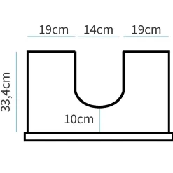 Garnero Arredamenti Mobili Bagno A Terra-Mobile bagno a terra 61cm con lavabo 1 cassetto 1 anta rovere bianco Ilias