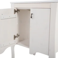 Garnero Arredamenti Mobili Bagno A Terra-Mobile bagno classico 60cm con lavabo 2 ante bianco Brigit