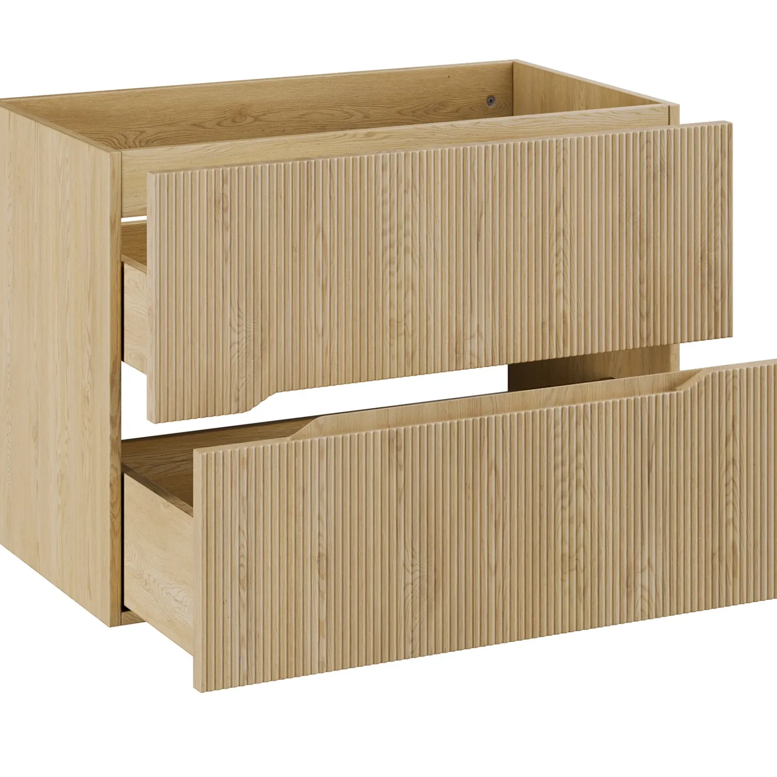 Garnero Arredamenti Mobile Bagno Sospeso-Mobile bagno sospeso cannettato 80cm con lavabo rovere Pretty