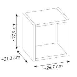 Garnero Arredamenti Mobile Bagno Sospeso-Mobile bagno sospeso cannettato 80cm con lavabo e colonna rovere Cleany Nero