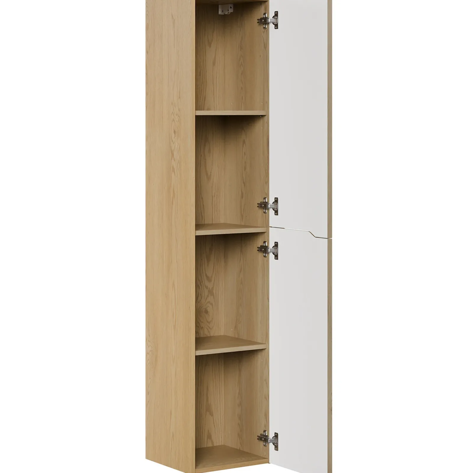 Garnero Arredamenti Mobile Bagno Sospeso-Mobile bagno sospeso cannettato 60cm con colonna rovere Pretty