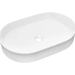 Garnero Arredamenti Mobile Bagno Sospeso-Mobile bagno sospeso cannettato 80cm con lavabo e colonna bianco rovere Cleany