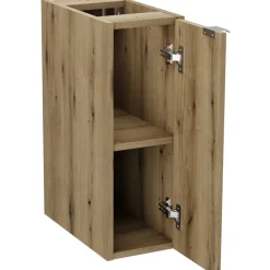 Garnero Arredamenti Mobile Bagno Sospeso-Mobile bagno sospeso cannettato 140cm 5 ante verde salvia rovere Greeny