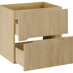 Garnero Arredamenti Mobile Bagno Sospeso-Mobile bagno sospeso cannettato 60cm con lavabo rovere Pretty