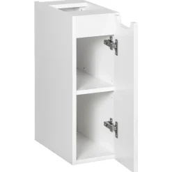 Garnero Arredamenti Mobile Bagno Sospeso-Mobile bagno sospeso cannettato 80cm bianco rovere Cleany