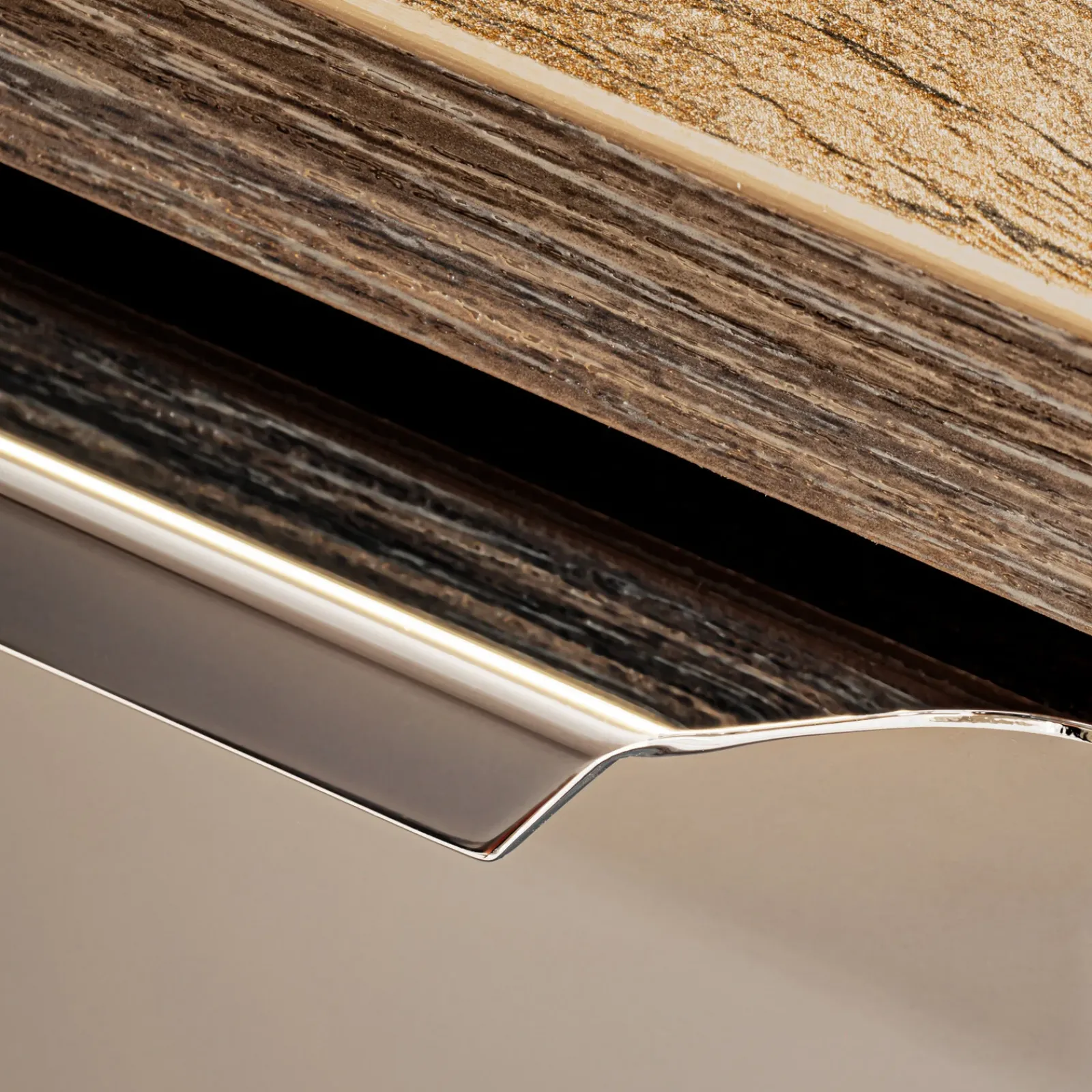 Garnero Arredamenti Mobile Bagno Sospeso-Mobile bagno sospeso 160cm 2 cassettoni e 2 cassetti attrezzati grigio quercia Serif