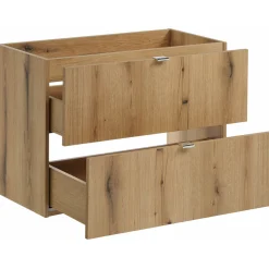 Garnero Arredamenti Mobile Bagno Sospeso-Mobile bagno sospeso 80cm 2 cassetti con lavabo rovere Rovery