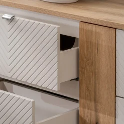 Garnero Arredamenti Mobile Bagno Sospeso-Mobile bagno sospeso 140cm 4 cassetti beige cashmere Neutry