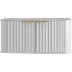 Garnero Arredamenti Mobile Bagno Sospeso-Mobile bagno sospeso 90cm con lavabo, colonna e pensile cannettato bianco Lusso