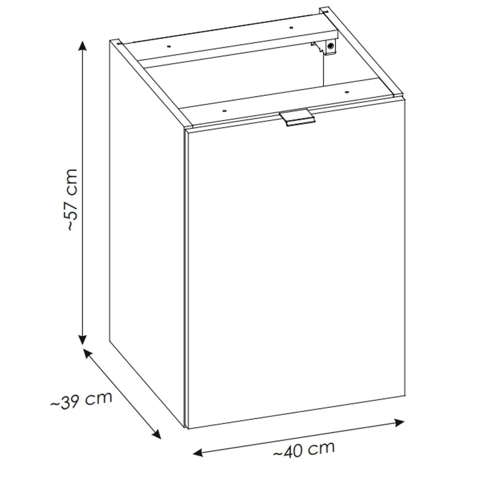 Garnero Arredamenti Mobile Bagno Sospeso-Mobile bagno sospeso 140cm con portabiancheria e colonna rovere Rovery
