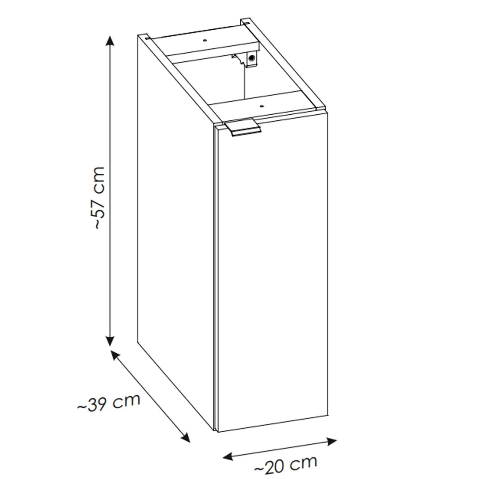 Garnero Arredamenti Mobile Bagno Sospeso-Mobile bagno sospeso 140cm cannettato 4 cassetti beige rovere Cleany Beige - Rovere