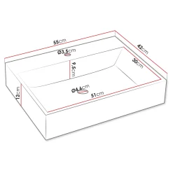 Garnero Arredamenti Mobile Bagno Sospeso-Mobile bagno sospeso 100cm con lavabo e specchio 2 cassetti bianco Krom Bianco Opaco