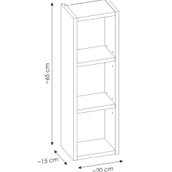 Garnero Arredamenti Mobile Bagno Sospeso-Mobile bagno sospeso 80cm con lavabo, mobile specchio e colonna grigio quercia Serif