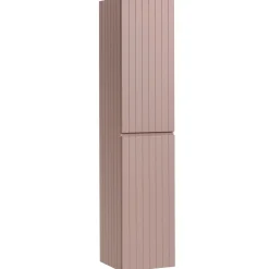 Garnero Arredamenti Mobile Bagno Sospeso-Mobile bagno sospeso 100cm cannettato con lavabo, colonna e specchio Autentic Rosa