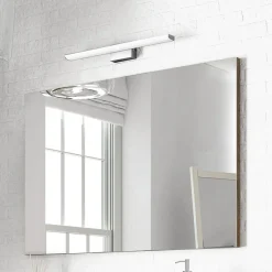 Garnero Arredamenti Mobile Bagno Sospeso-Mobile bagno sospeso 80cm con lavabo e specchio rovere nordik Dexter