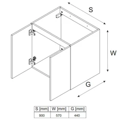 Garnero Arredamenti Mobile Bagno Sospeso-Mobile bagno sospeso 120cm con lavabo da incasso beige rovere Swim Beige - Rovere
