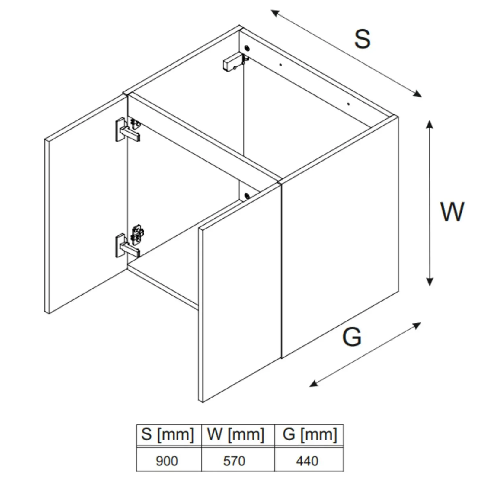 Garnero Arredamenti Mobile Bagno Sospeso-Mobile bagno sospeso 120cm con lavabo da incasso beige rovere Swim Beige - Rovere